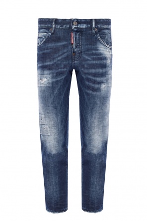 Jeansy z przetarciami 'cool girl cropped jean', zdjęcie 1 Jeansy z przetarciami 'cool girl cropped jean' od Dsquared2